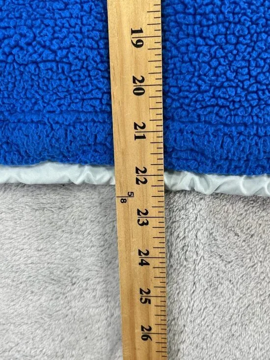 Free People Movement Mountain High 1/2 Zip Fleece Women XS Blue Crop Mock Neck - Picture 10 of 15